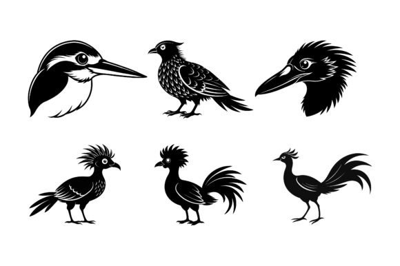 Birds Silhouette Graphics & Print Mockups