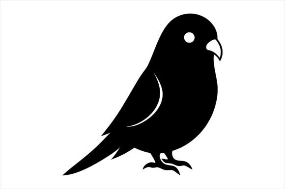 Budgerigar Silhouette: Free Graphics for Branding