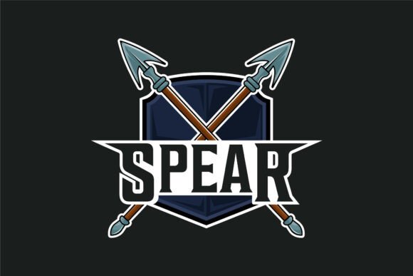 Cross Spear Logo Vector Graphics for Bold Branding