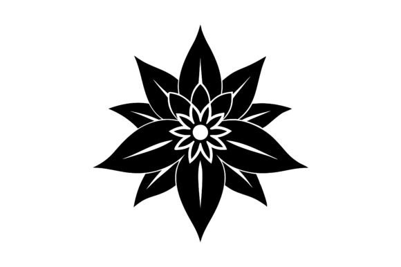 Flower Silhouette Vector Icon: Graphics Freebies