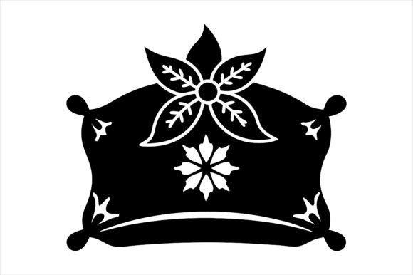 Graphics Freebies: Christmas Floral Pillow Icon
