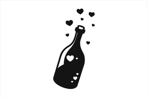 Heart Bubbles Bottle Icon: Freebies Graphics Review