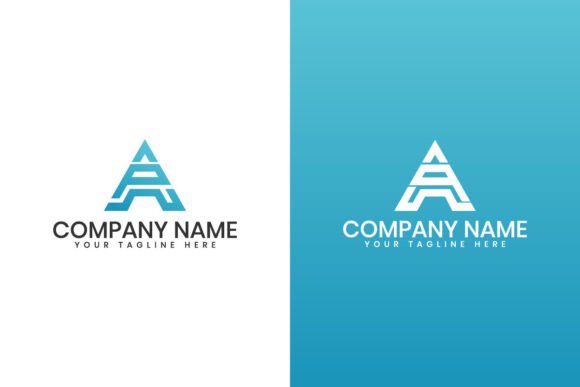 Letter Ap Aq Abstract Logo Design for Graphics