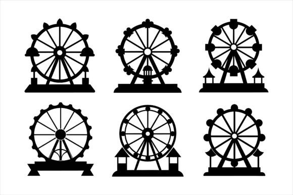Miniature Ferris Wheel Graphics & Mockups