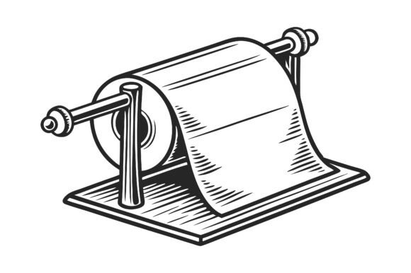 Paper Towel Silhouette Icon: Essential Freebies Graphics