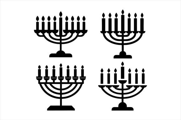 Reviewing the Menorah with Heart Silhouette Bundle