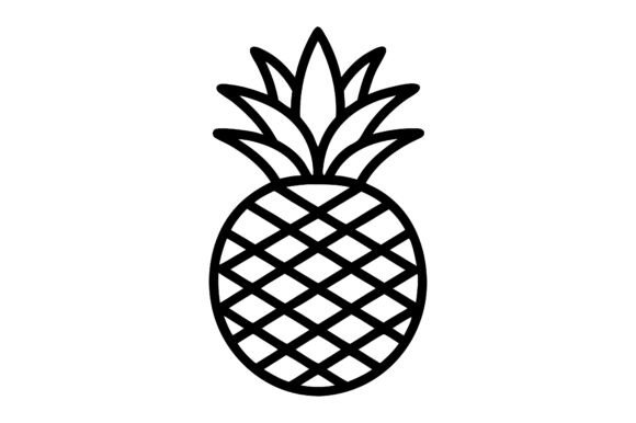 Reviewing the Pineapple Line Art Silhouette for Embroidery