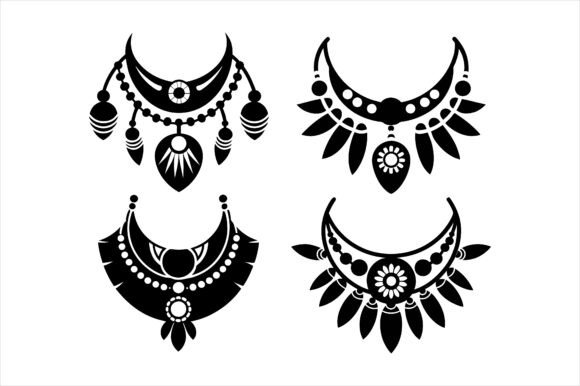 Tribal Jewelry Icons for Graphics & Mockups