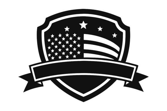 USA Minimal Flat Badge Silhouette Icon: Freebies Graphics Review