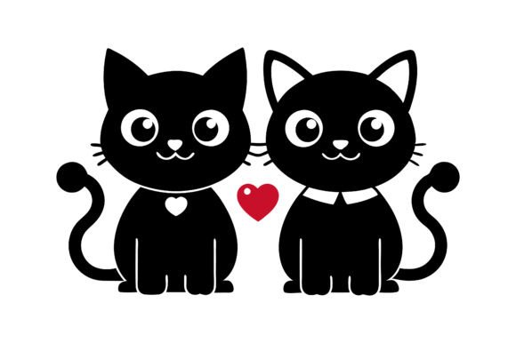 Valentine Cats: Free Graphics for Branding
