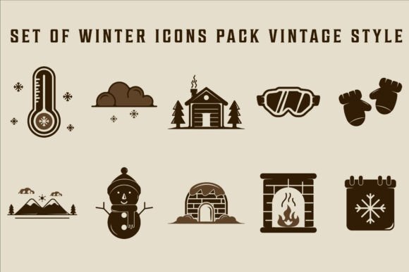 Winter Icons Pack: Vintage Graphics Review